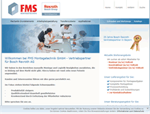 Tablet Screenshot of fms-montagetechnik.de